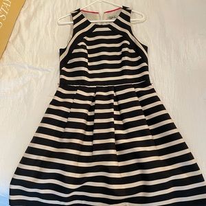 Black and Creme Striped dress